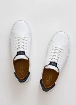 Baskets En Cuir Contrastes