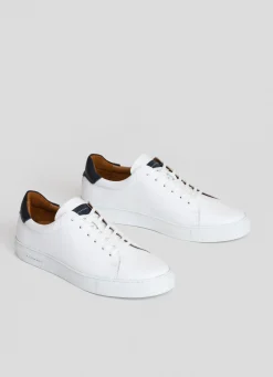 Baskets En Cuir Contrastes