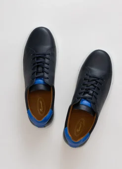 Baskets En Cuir Contrastes