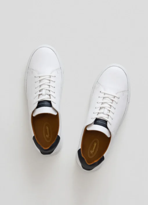 Baskets En Cuir Contrastes
