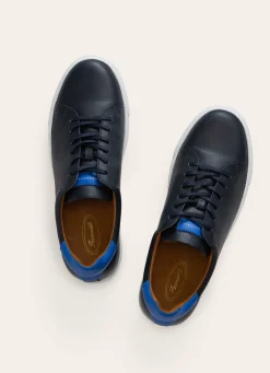 Baskets En Cuir Contrastes