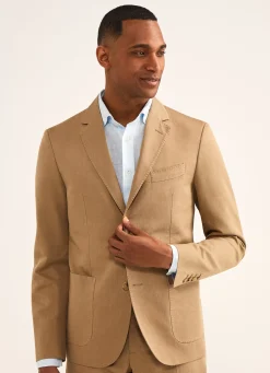 Blazer En Lin Et En Coton