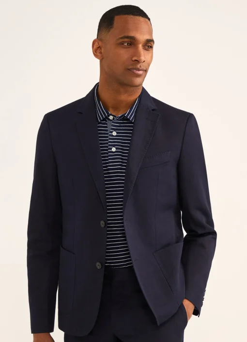Blazer En Lin Et En Coton