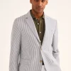 Blazer En Seersucker De Coton