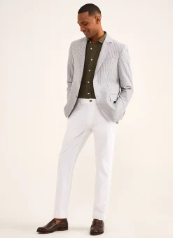 Blazer En Seersucker De Coton