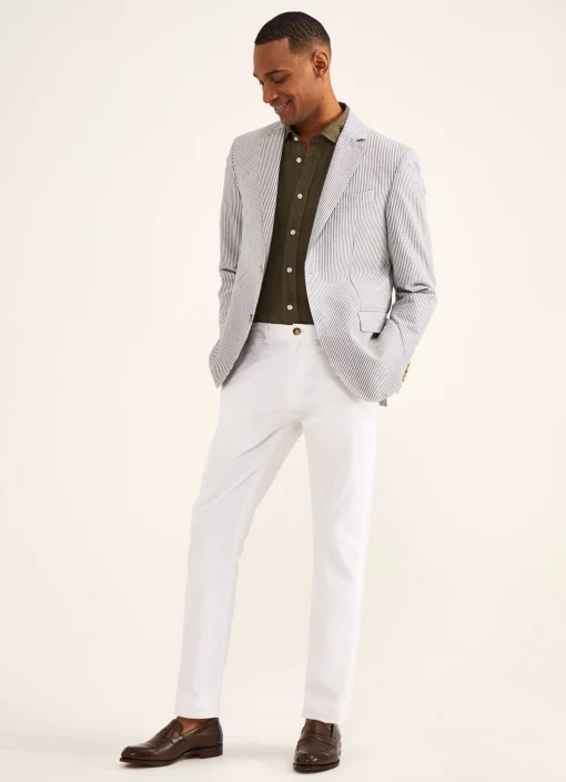 Blazer En Seersucker De Coton