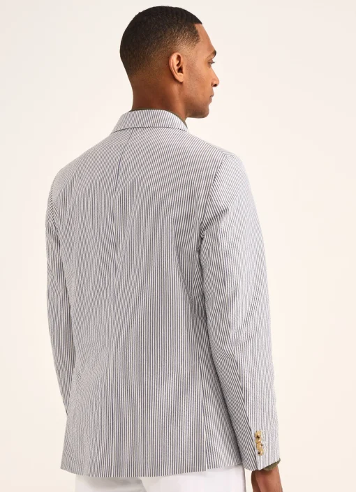 Blazer En Seersucker De Coton