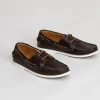 Chaussures Bateau En Cuir