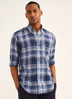 Chemise A Carreaux En Lin