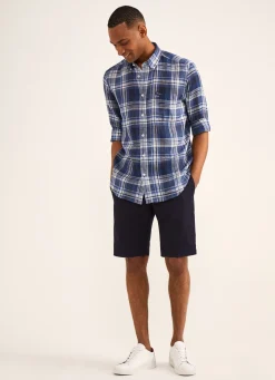 Chemise A Carreaux En Lin