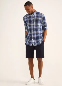 Chemise A Carreaux En Lin