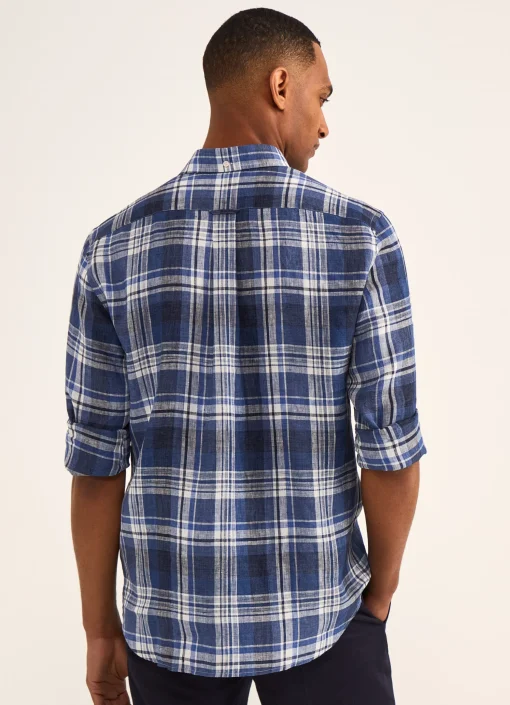 Chemise A Carreaux En Lin