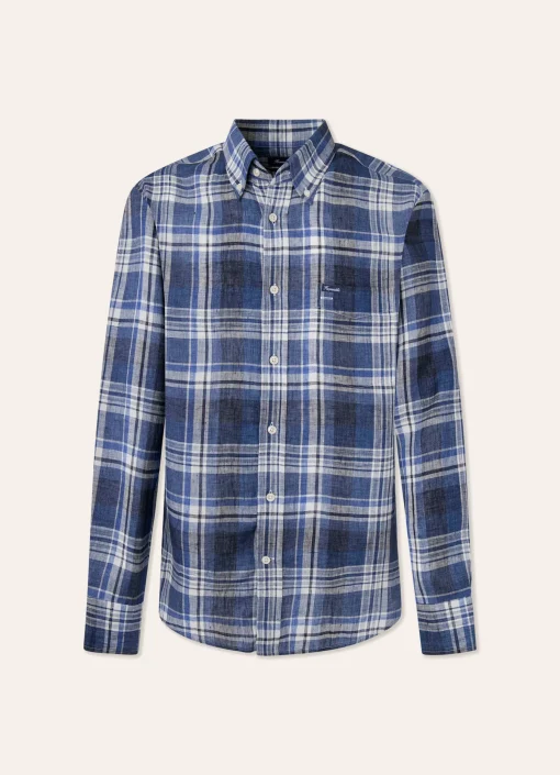 Chemise A Carreaux En Lin