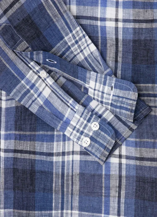 Chemise A Carreaux En Lin