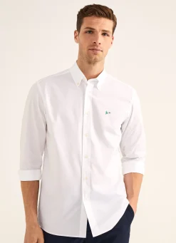 Chemise A Details Contrastes En Popeline