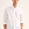 Chemise A Details Contrastes En Popeline