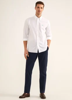 Chemise A Details Contrastes En Popeline