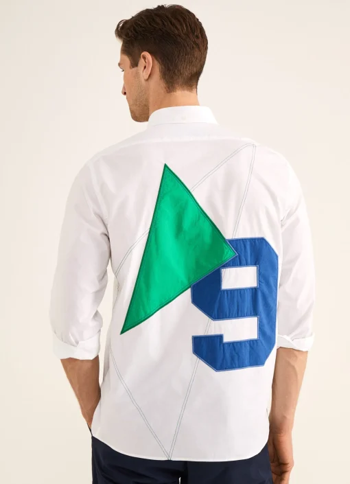 Chemise A Details Contrastes En Popeline