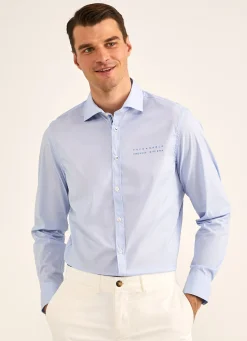 Chemise A Micromotif Raye