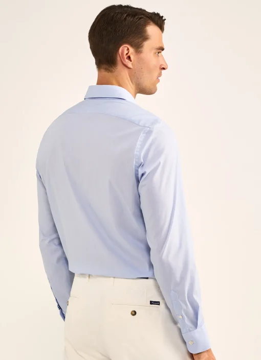 Chemise A Micromotif Raye