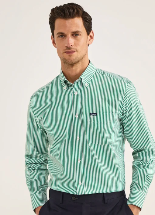 Chemise A Rayures Bengale En Popeline