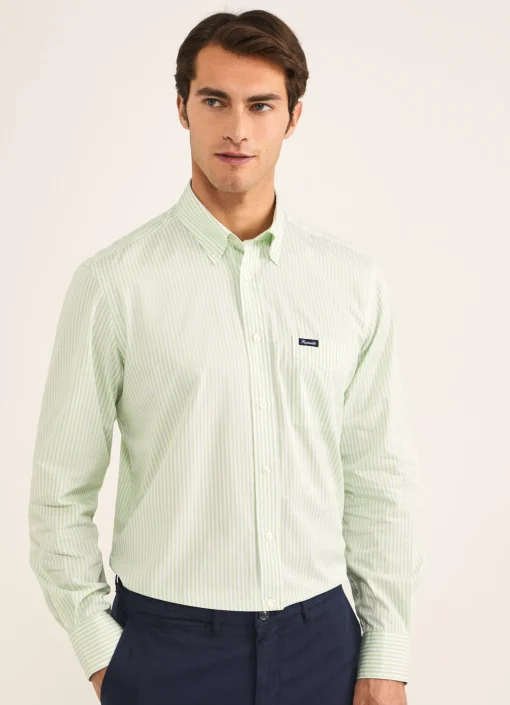 Chemise A Rayures Bengale En Popeline