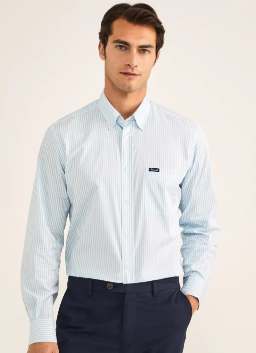 Chemise A Rayures Bengale En Popeline