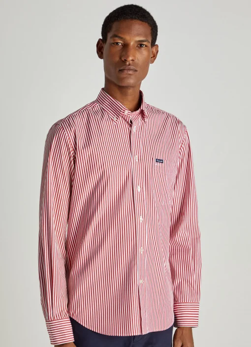 Chemise A Rayures Bengale En Popeline
