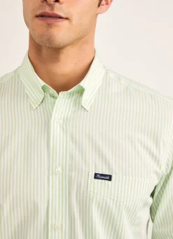 Chemise A Rayures Bengale En Popeline