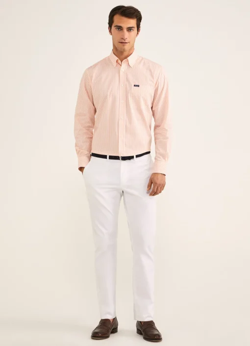 Chemise A Rayures Bengale En Popeline