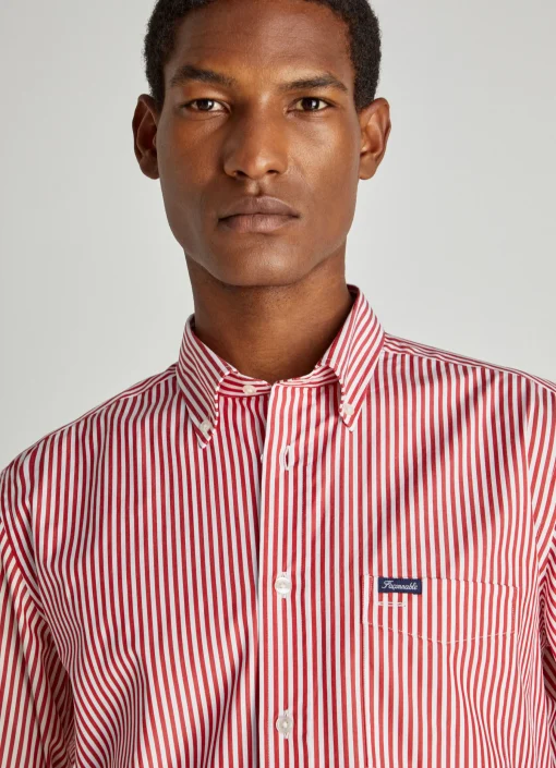 Chemise A Rayures Bengale En Popeline