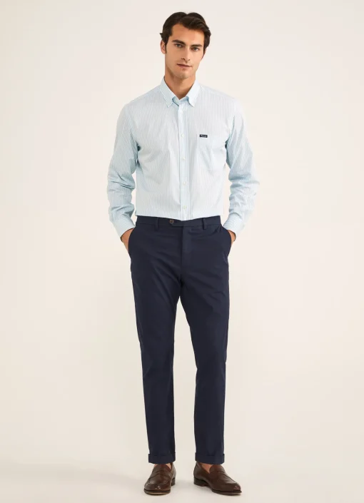 Chemise A Rayures Bengale En Popeline