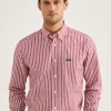 Chemise A Rayures En Coton Et Lin