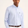 Chemise A Rayures En Coton Et Lin