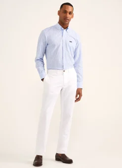 Chemise A Rayures En Coton Et Lin