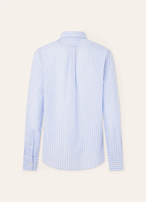 Chemise A Rayures En Coton Et Lin