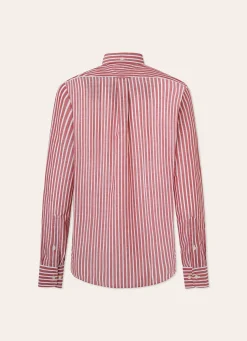 Chemise A Rayures En Coton Et Lin