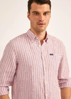 Chemise A Rayures En Lin