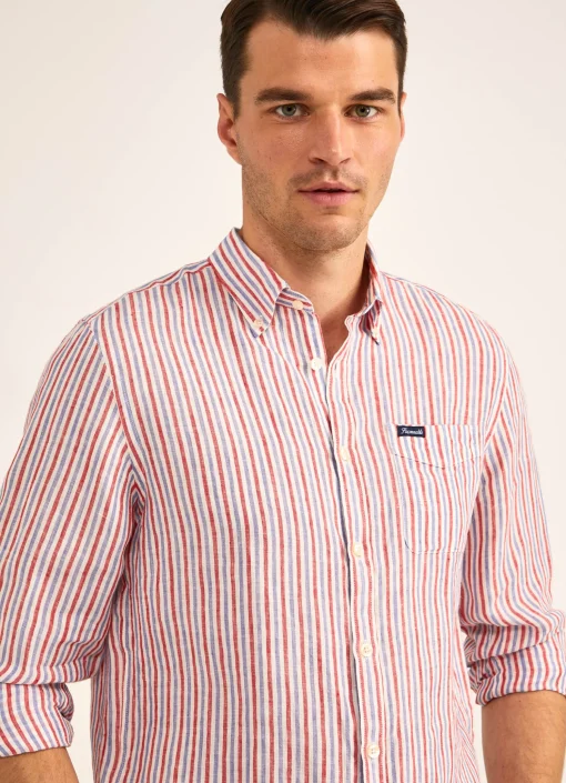 Chemise A Rayures En Lin