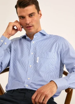 Chemise A Rayures En Lyocell