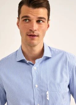 Chemise A Rayures En Lyocell
