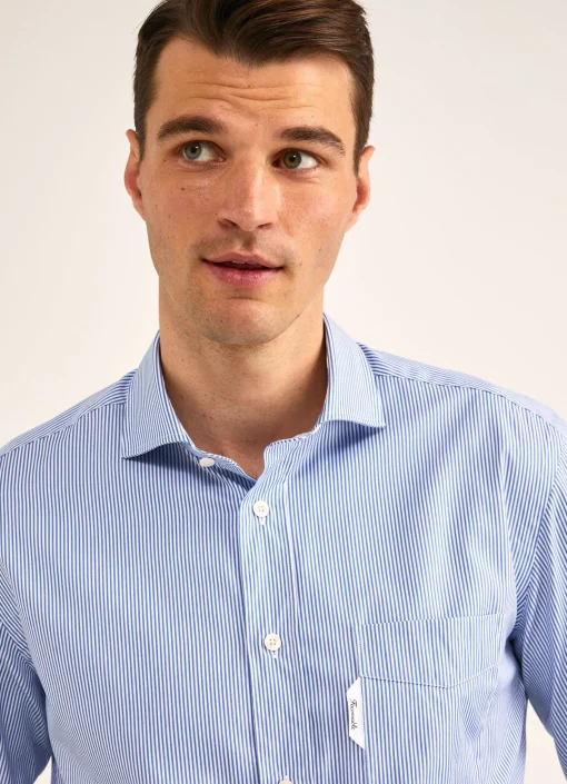 Chemise A Rayures En Lyocell