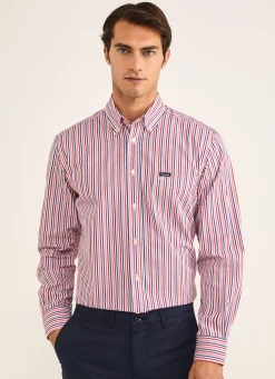 Chemise A Rayures En Popeline