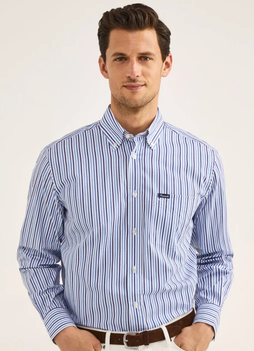 Chemise A Rayures En Popeline