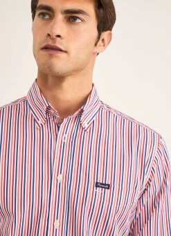 Chemise A Rayures En Popeline