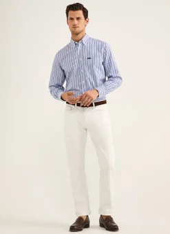 Chemise A Rayures En Popeline