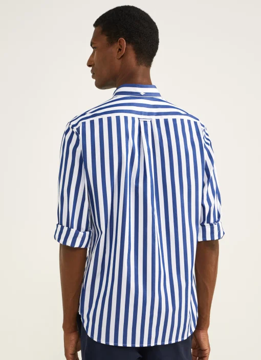 Chemise A Rayures En Popeline