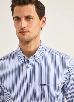 Chemise A Rayures En Popeline
