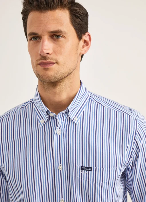 Chemise A Rayures En Popeline