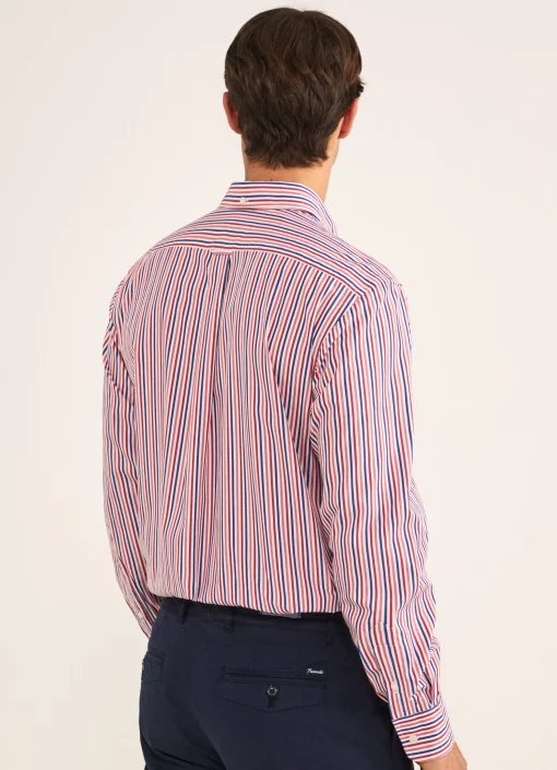 Chemise A Rayures En Popeline